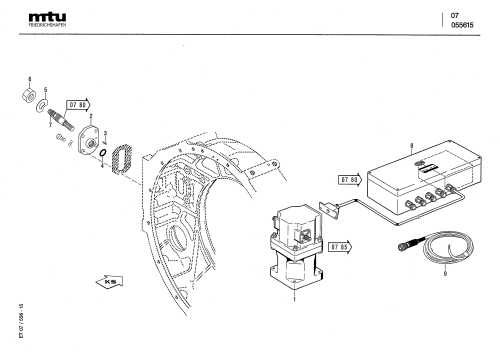 MTU 396 engine parts list