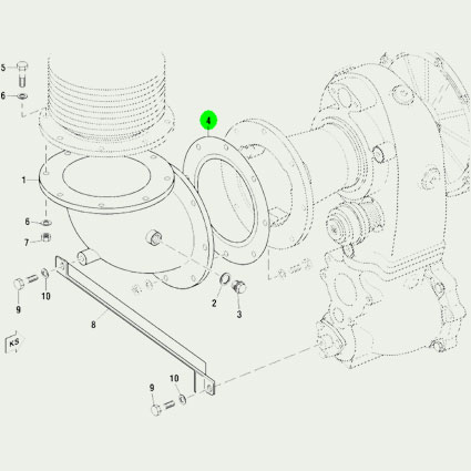 5361420380 - GASKET FOR EXHAUST ELBOW