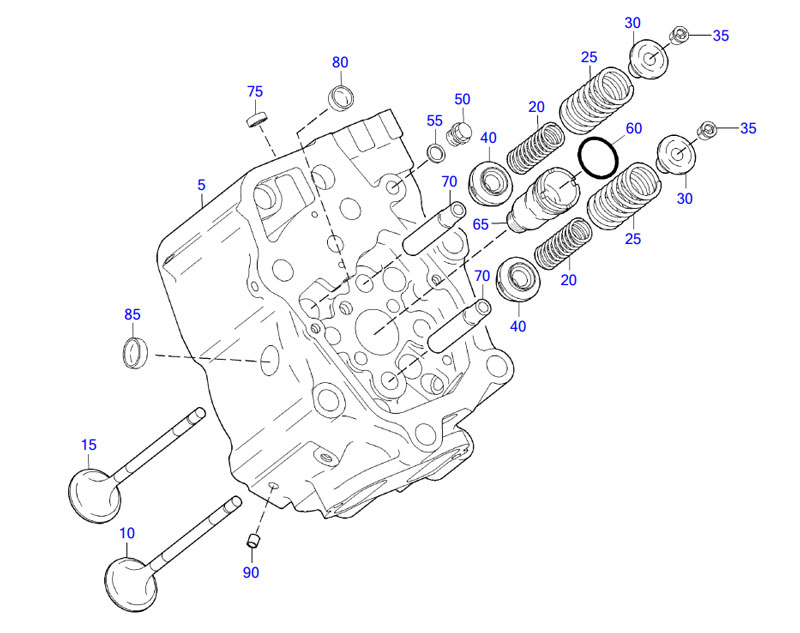 MTU12V4000G61 CYLINDER HEAD COMPLETE