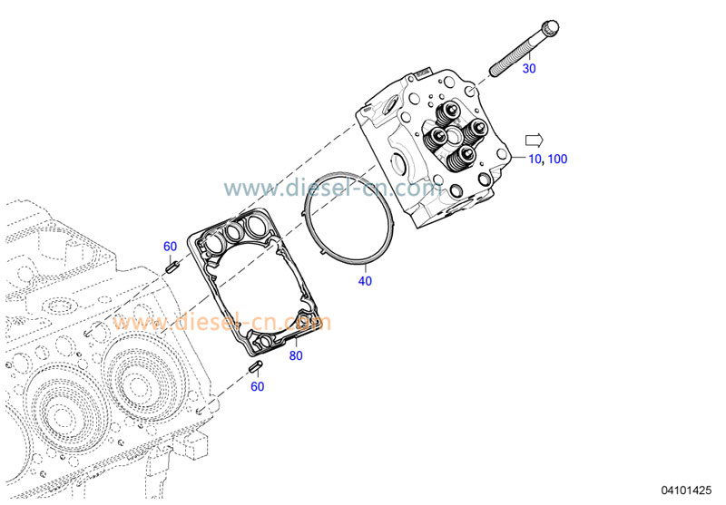 MTU2000 CYLINDER HEAD GASKET Other components