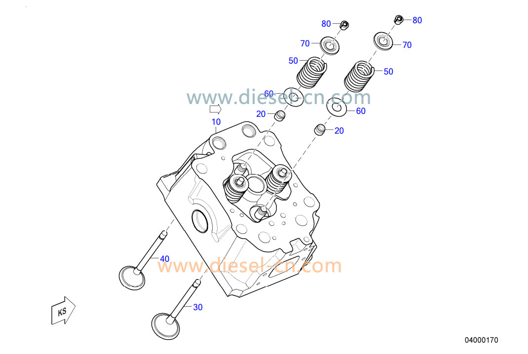 exhaust-valve-X54404100019 MTU PARTS Other components