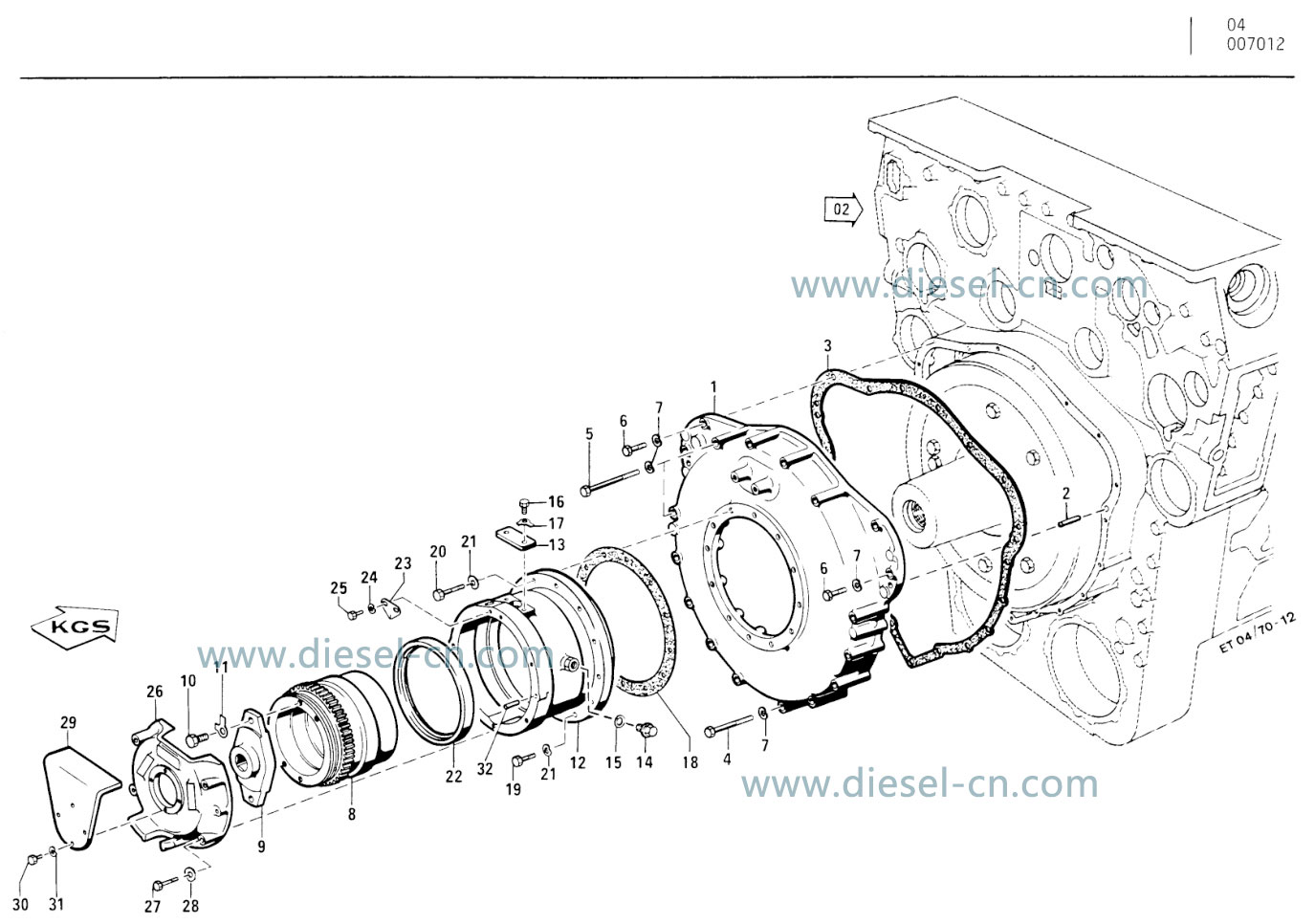 MTU 12V1163TB32 parts