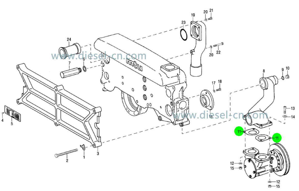 MTU 183 ENGINE PARTS