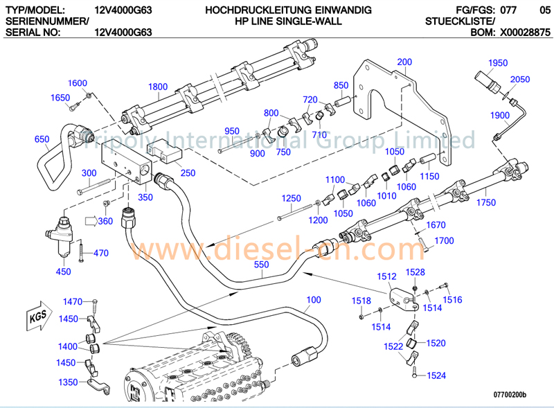 MTU 12V4000G63 PARTS
