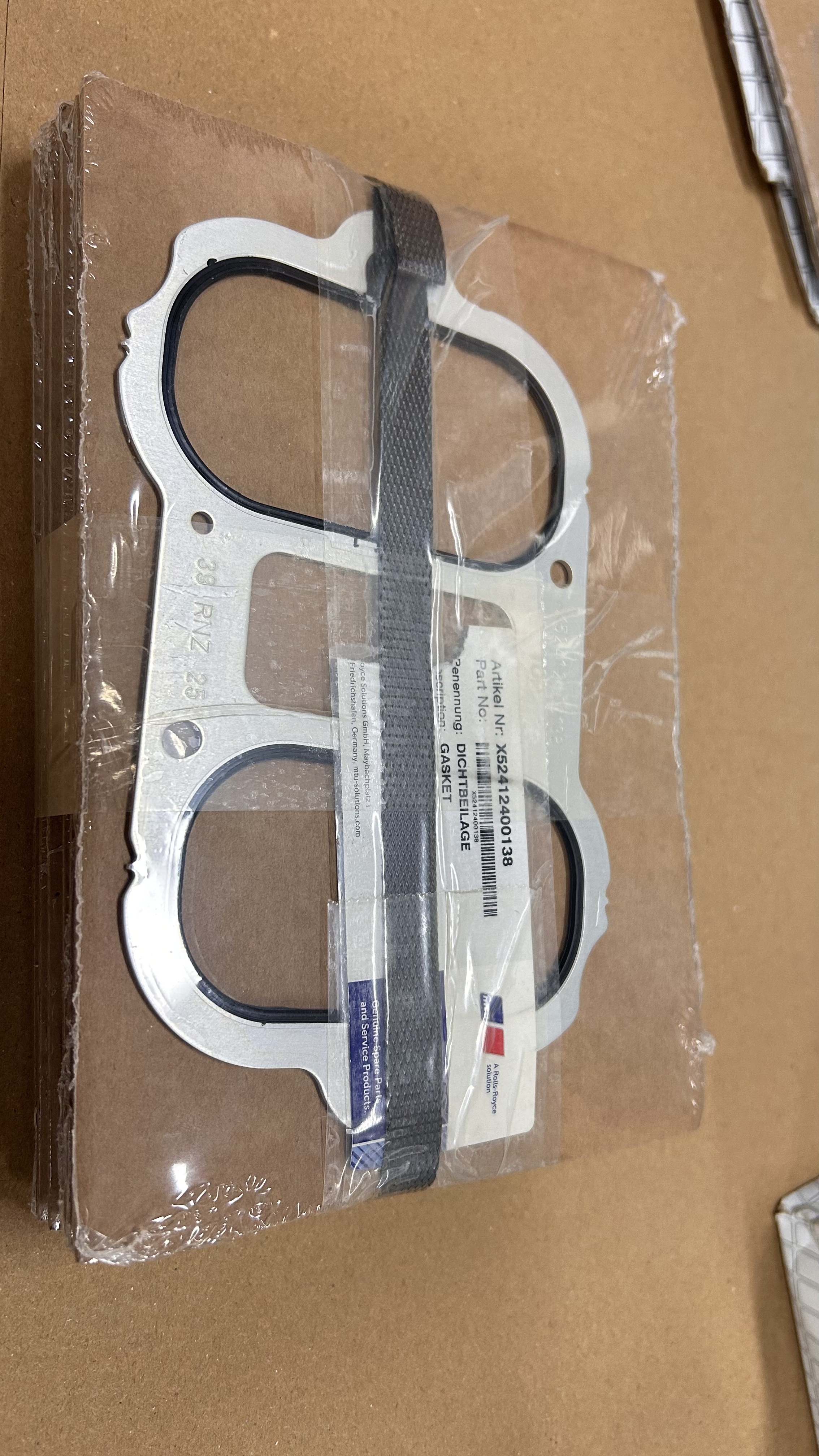 Gasket X52412400138 X52412400119